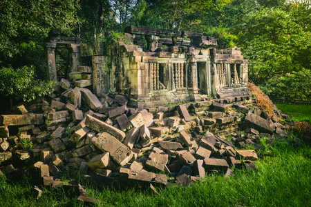 Beng Mealea or Bung Mealea temple at morning time. Siem Reap. Cambodiaのeditorial素材
