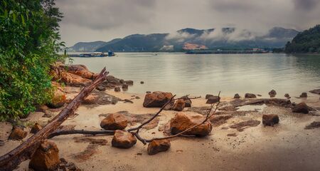 Penang national park at rainy day, Malaysia. の写真素材