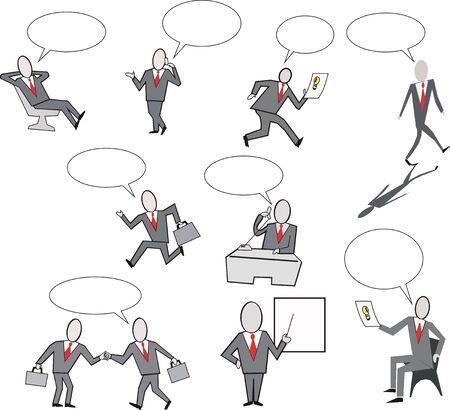 Businessman group cartoonのイラスト素材