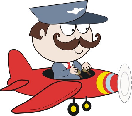 pilot  cartoonのイラスト素材