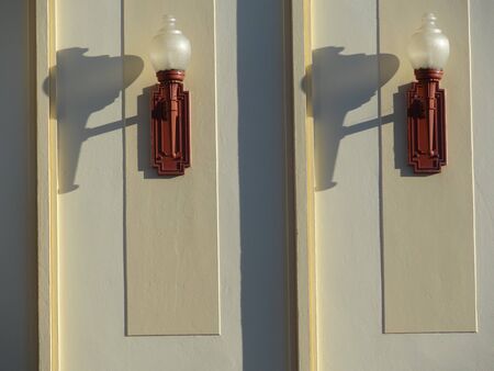 Old style Victorian street lamps, Napier New Zealandの写真素材