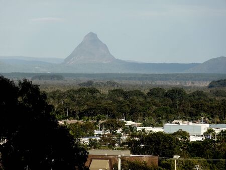 Glasshouse mountains, Sunshine Coast, Queensland Australiaの写真素材