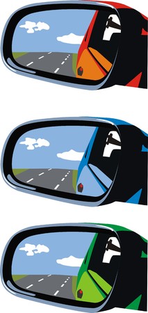 car mirrorsのイラスト素材