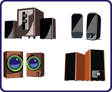 speakers systemsのイラスト素材