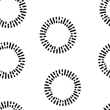 Black round textile pattern.