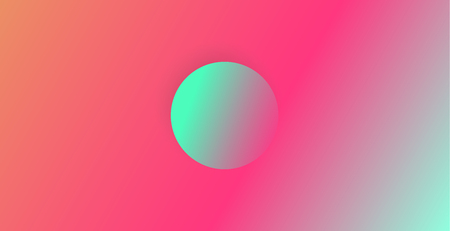 Abstract neon color background with round shape in the middle. Abstract vector illustration, horizontal.のイラスト素材