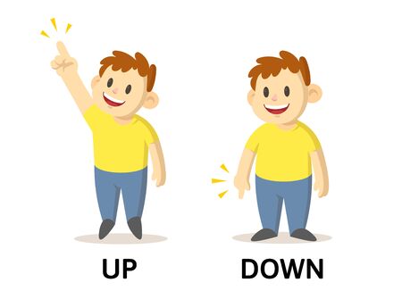 Vector of Words up and down textcard - ID:144499629 - Royalty Free ...