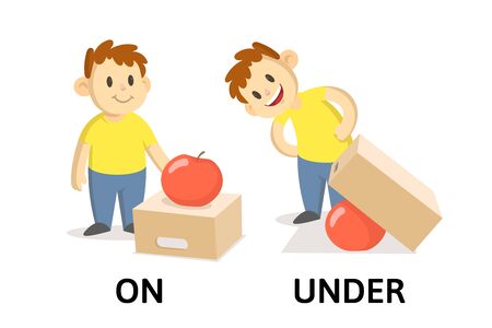 Vector of Words on and under opposites - ID:144689123 - Royalty Free ...