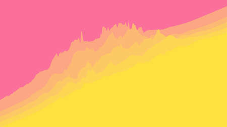 Graphical representation of data. Electric impulse, soundwave or financial chat. Flat vector design template with copyspace.のイラスト素材