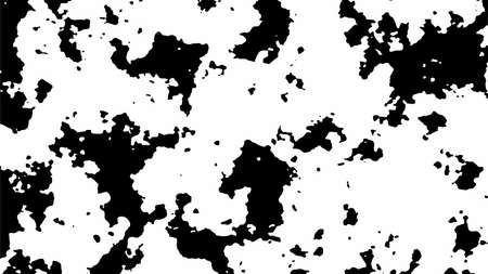 Abstract vector grunge background. Chaotic black spots with uneven edges.のイラスト素材