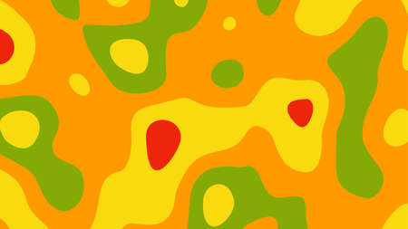 Abstract multicolor background with formless fluid shapes, vector illustration.