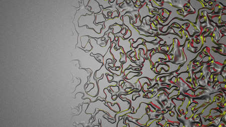 Relief gray metal surface with copy space. 3D rendering background.