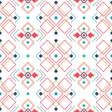 Geometric seamless pattern with ethnic ornament. ethno aztec abstract background.