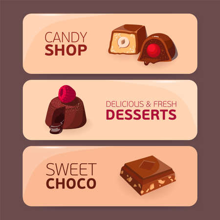 Bundle of colorful horizontal banners.のイラスト素材