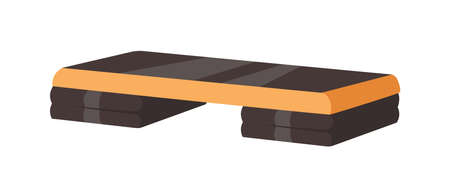 Adjustable step platform or board for aerobics and fitness.のイラスト素材
