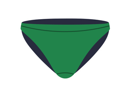 Men briefs. Male underwear, underclothing. Low-rise panties. Modern cotton seamless underpants wearing. Flat vector illustration isolated on white backgroundのイラスト素材
