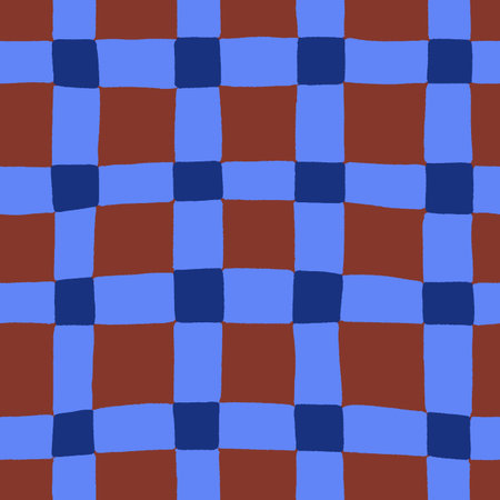 Seamless checkered pattern, endless plaid texture. Abstract modern repeating check print design with...