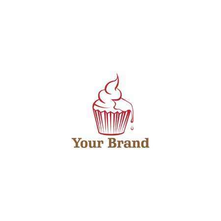 logo cake bread Bakery for brand your company foodのイラスト素材