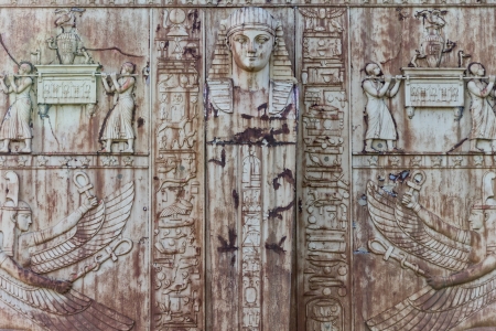 antique egypt pattern on the monumentの写真素材
