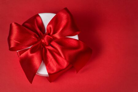 background with gift box, space for textの写真素材