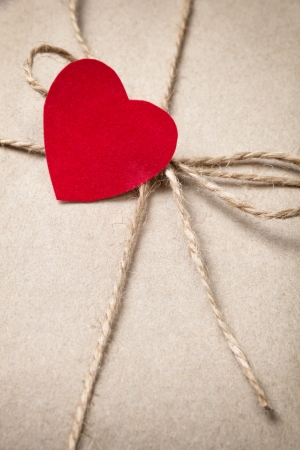 valentines day parcel, can be used as a backgroundの写真素材