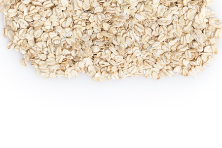 oat flackes, border composition with space for textの写真素材