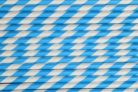 bright blue paper straw background, vintage styleの写真素材