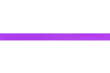 purple gift ribbon for composition, isolated on white backgroundの写真素材