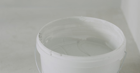 mixed gray decorative concrete plasterの写真素材