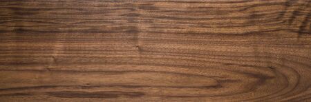 Black walnut wood texture of solid board oil finishedの写真素材