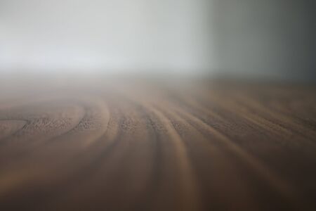 Closeup empty walnut table with shallow focusの写真素材