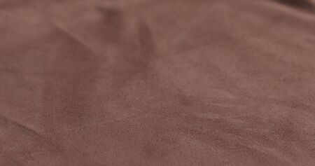 Closeup shot of brown suede , wide photoの写真素材