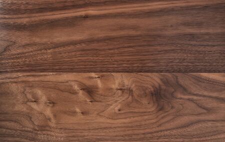Texture of black walnut surface with oil finish, real woodの写真素材
