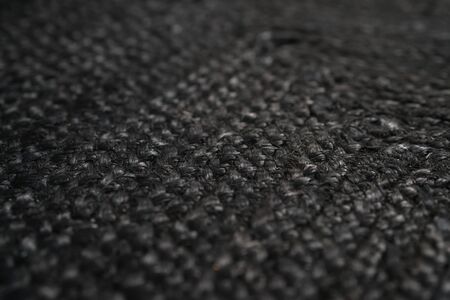 black jute floor rag background closeup, good for background