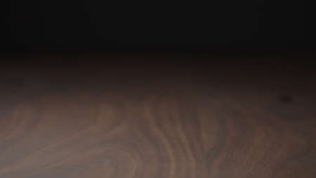 Empty walnut wood table with copy space