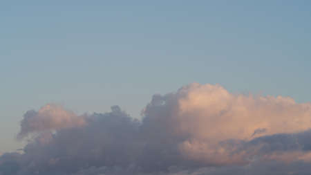 Clouds with evening sun background