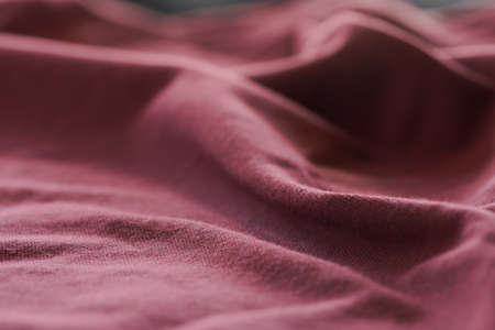closeup shot of red wine color ton fabric