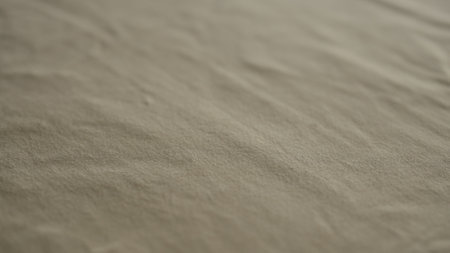 closeup shot of yellow cotton fabricの写真素材