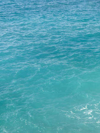 Natural background of azure sea watercloseup , French Rivieraの写真素材
