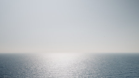mediterranean sea background with beautiful azure colorの写真素材