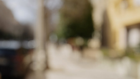 Blurred background of city streets of Nice for backdropの写真素材