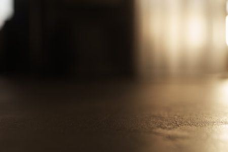 Low angle closeup indoor shot of interior with natural lightの写真素材