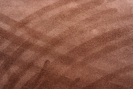 Back side of brown full grain leather background