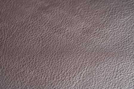 Closeup shot of full grain dark brow full grain leather