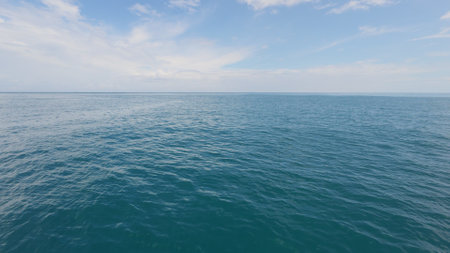 blue sea blue sky horizonの写真素材