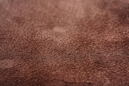 Back side of brown full grain leather backgroundの写真素材