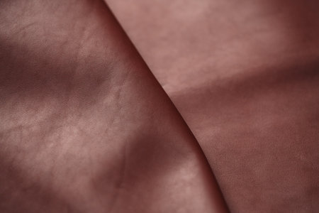 Full grain brown leather background