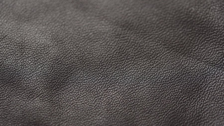Closeup soft gray brown leather