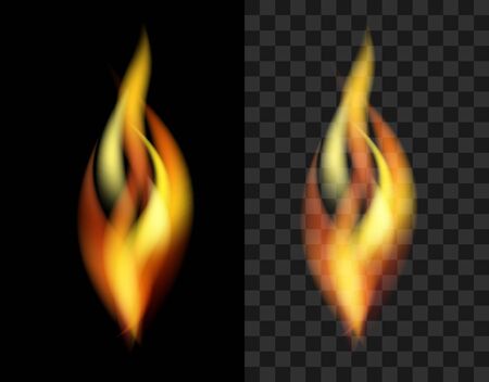 fire transparent translucent flame torchの写真素材