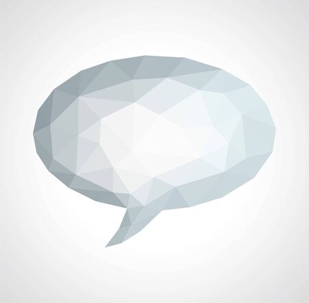 low poly polygon cloud phrase thought emptyの写真素材